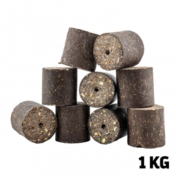 Uyguna-Yakala Sazan Yemi - Delikli Küspe - Ayçiçek - Silindir - 1 KG Paket