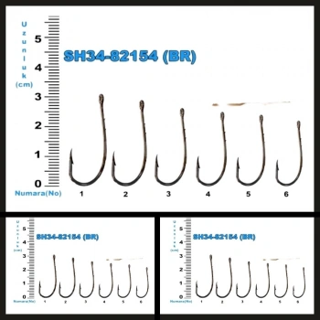 Uyguna-Yakala 100 Adet Sh34-82154 Sea Horse No: 5/0 Bronz İğne-İĞN.648