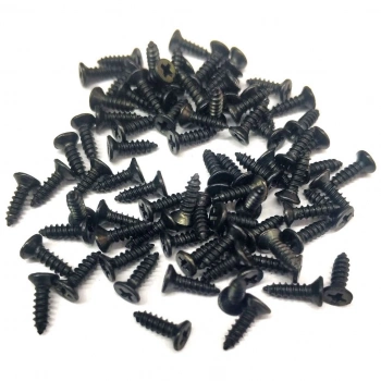 Uyguna-Yakala Siyah 1000 Adet Klips Vidası 2,2x6,5 mm YHB - Konik Başlı Kutu, Sandık, Ayak, Askı, Mini Vida