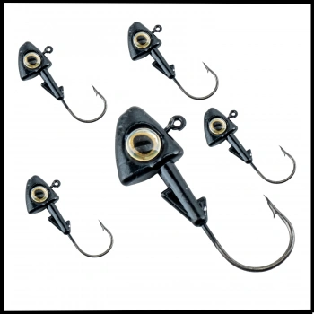 Uyguna-Yakala Siyah - 8 Gr  Zoka - Kurşunlu Olta İğnesi  -5 Adet-ALA.252