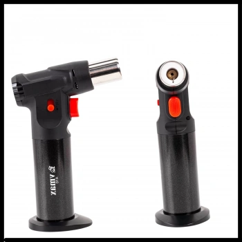 Uyguna-Yakala Siyah Metal Başlıklı Doldurulabilir Pürmüz Çakmak-KYKT.208