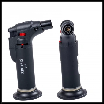 Uyguna-Yakala Siyah Metal Başlıklı Doldurulabilir Pürmüz Çakmak-YKT.221