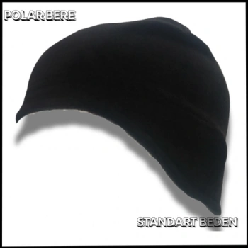 Uyguna-Yakala Siyah  Polar Bere Kulaklıklı-PK.091