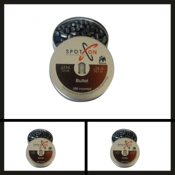 Uyguna-Yakala 5.5 Mm 200 Adet Spoton Bullet Havalı Saçma-SAÇ.073