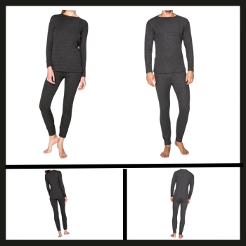 Uyguna-Yakala Thermoform Soft Termal Antrasit İçlik Set (hzt12001)