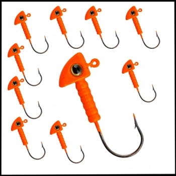 Uyguna-Yakala Turuncu - 7 Gr Zoka - Kurşunlu Olta İğnesi  - 10 Adet-ALA.243