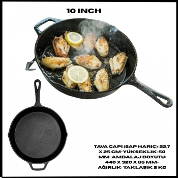 Uyguna-Yakala Ultra Light - 10 Inch Demir Döküm Tava -PMLZ.387