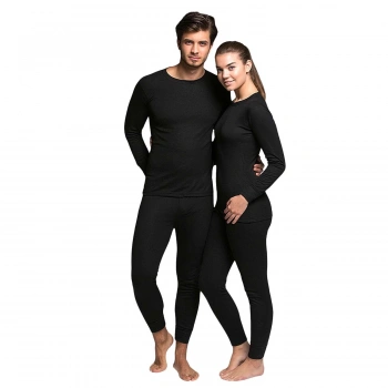 Uyguna-Yakala Yetişkin Termal İçlik - Thermoform - Active Ribana - Siyah