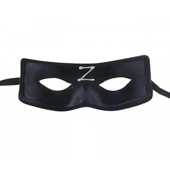 Zorro Maskesi Arkadan Lastikli Z Baskılı