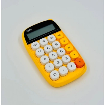 ZR734 Jn-660 Junno Sarı Hesap Makinesi