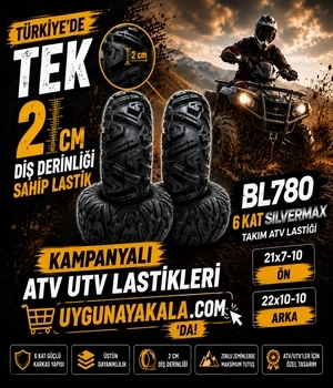 21x7-10 Ön 22x10-10 Arka BL780 6Kat Silvermax Takım Atv Lastiği