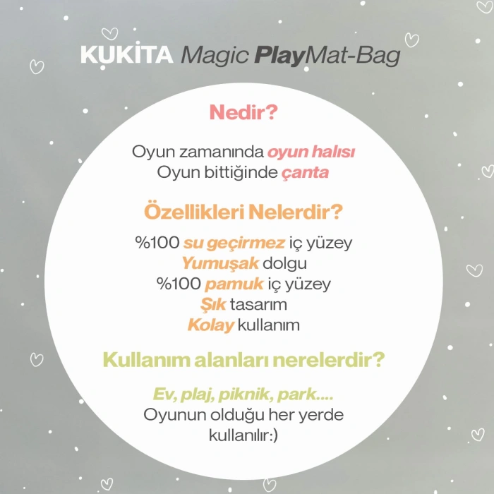 Kukita Magic PlayMat (sihirli oyun halısı/oyun çantası) Kuki07