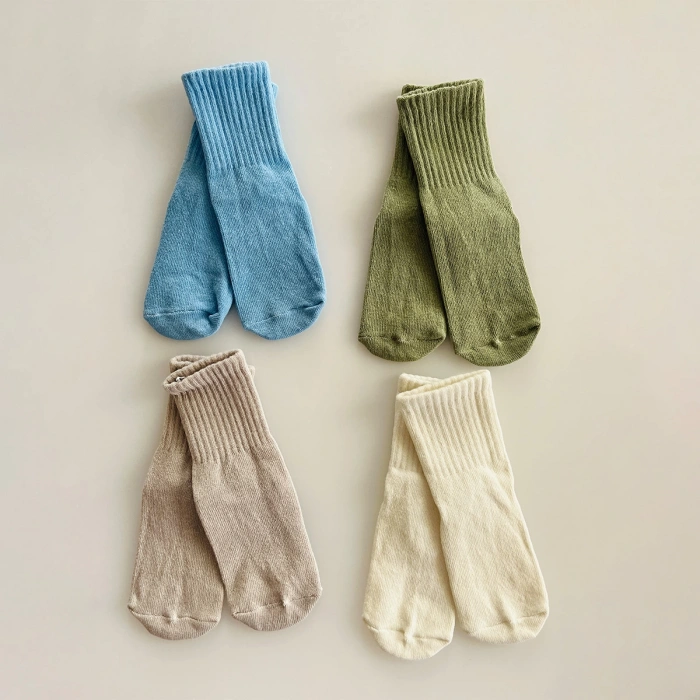 Kukita 4lü Nature Kaydırmaz Tabanlı Çorap Kuki16