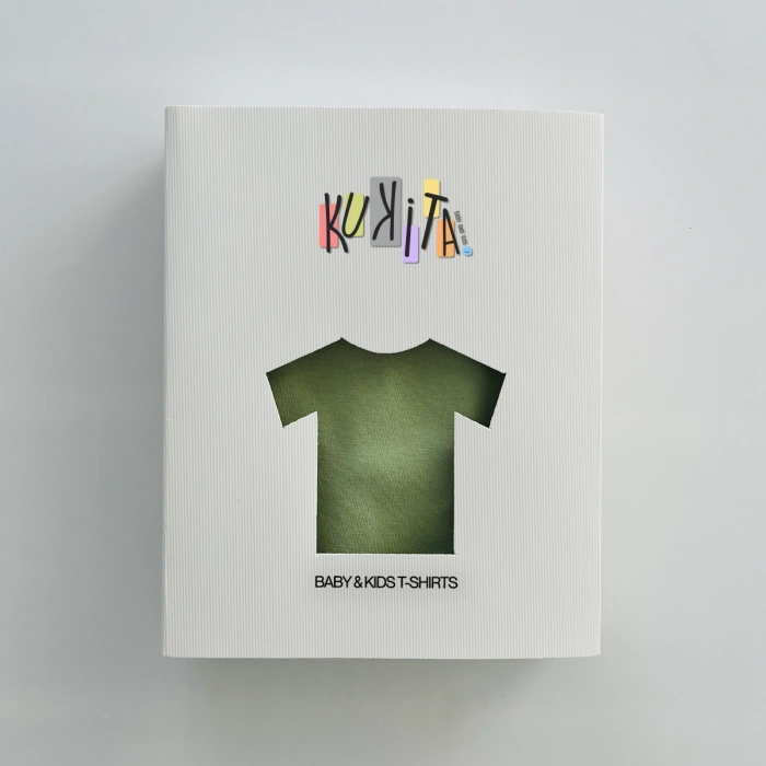 Kukita Kız-Erkek Tekli Organik Kaydırmaz Tabanlı Çorap ve Kukita Kız Erkek Basic Tişört Seti Kuki05