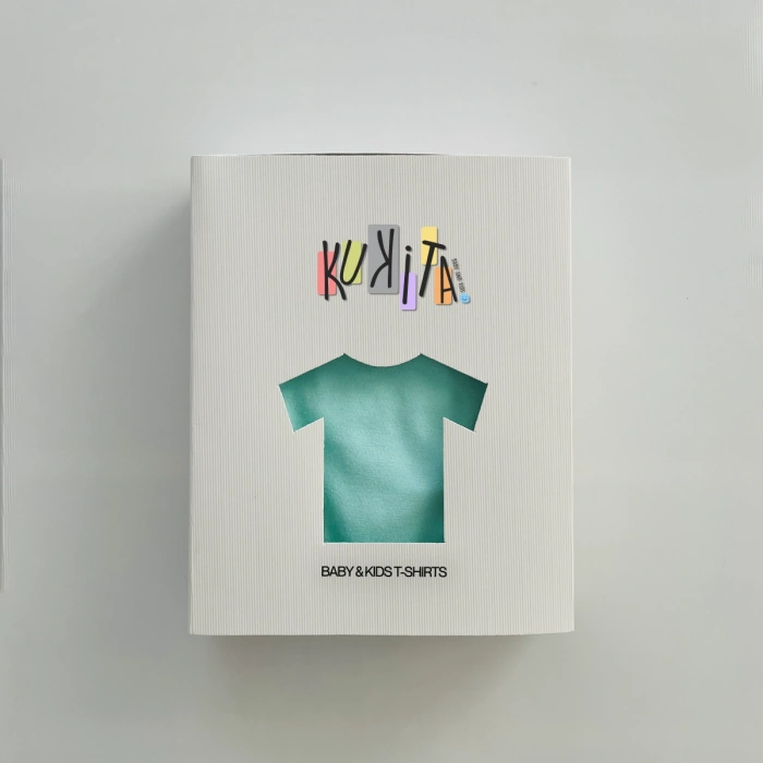 Kukita Kız-Erkek Tekli Organik Kaydırmaz Tabanlı Çorap ve Kukita Kız Erkek Basic Tişört Seti Kuki05