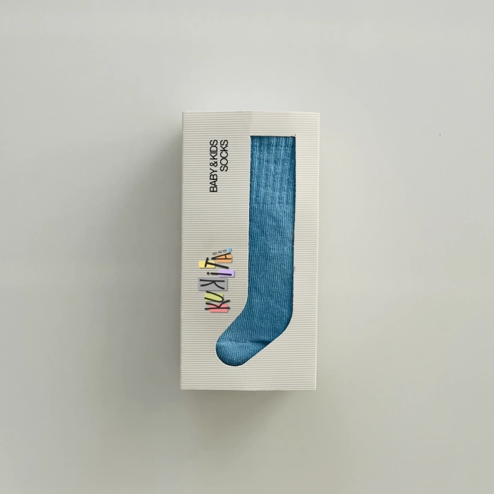 Kukita Kız-Erkek Tekli Organik Kaydırmaz Tabanlı Çorap ve Kukita Kız Erkek Basic Tişört Seti Kuki05