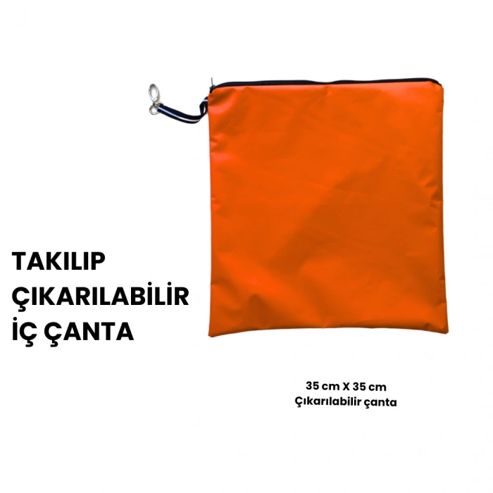 Kukita Su Geçirmez ,Islak, Kuru, Mayo, Kirli Temiz Kıyafet ve Bez, Plaj, Kırtasiye Bebek ve Çocuk Çantası Çok Amaçlı Çanta Mega Boy 52cm X 47cm