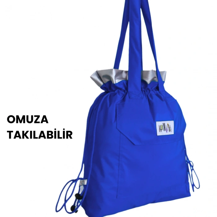 Kukita Su Geçirmez ,Islak, Kuru, Mayo, Kirli Temiz Kıyafet ve Bez, Plaj, Kırtasiye Bebek ve Çocuk Çantası Çok Amaçlı Çanta Mega Boy 52cm X 47cm