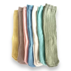 Kukita 6 lı Dizaltı Çorap Seti (Karışık Renkli )