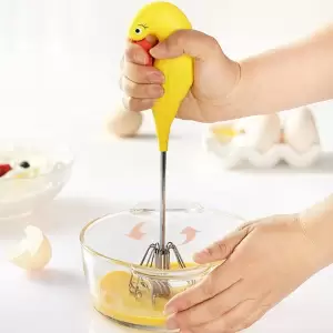 Kuğu Tasarımlı Basmalı Çırpıcı