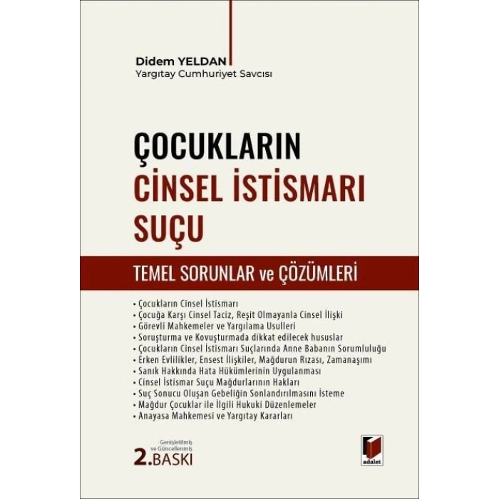 Çocukların Cinsel İstismarı Suçu Temel Sorunlar ve Çözümleri