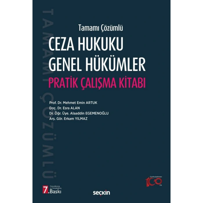 Ceza Hukuku Genel Hükümler Pratik Çalışma Kitabı