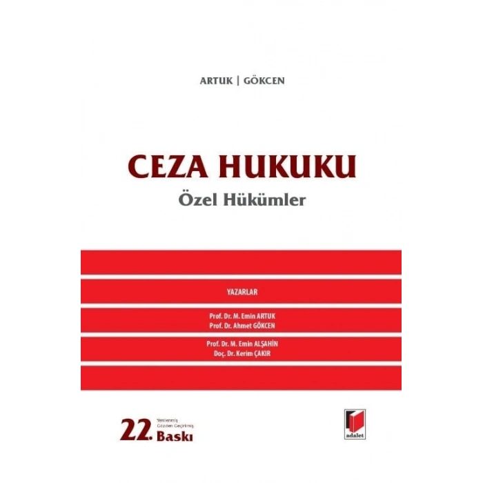 Ceza Hukuku Özel Hükümler