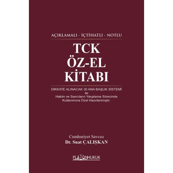 TCK Öz - El Kitabı Suat Çalışkan