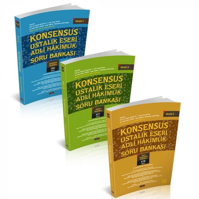 KONSENSUS Ustalık Eseri Adli Hakimlik Soru Bankası Savaş Yayınları Temmuz 2025