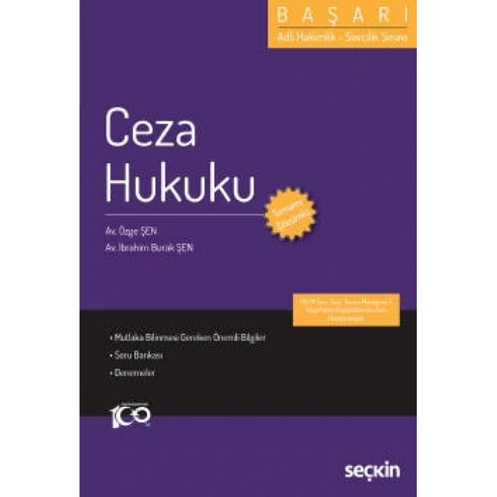 Adli Hakimlik – Savcılık SınavıBAŞARI – Ceza Hukuku