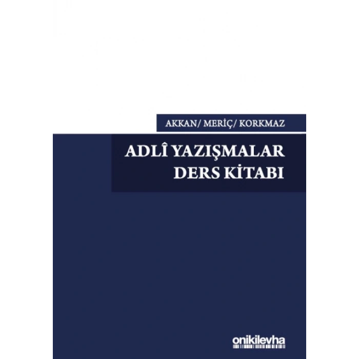 Adli Yazışmalar Ders Kitabı