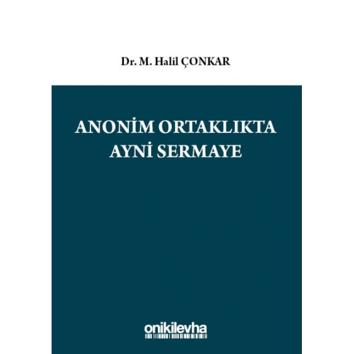 Anonim Ortaklıkta Ayni Sermaye