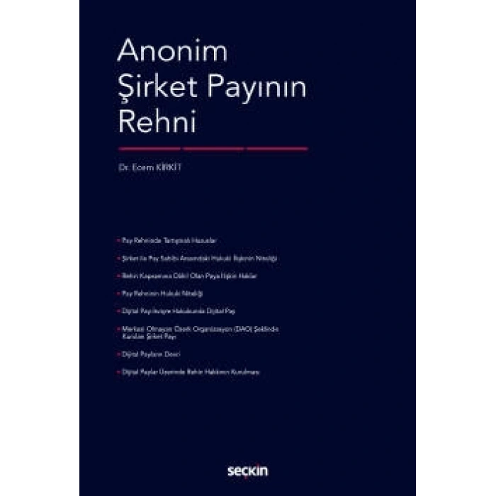 Anonim Şirket Payının Rehni