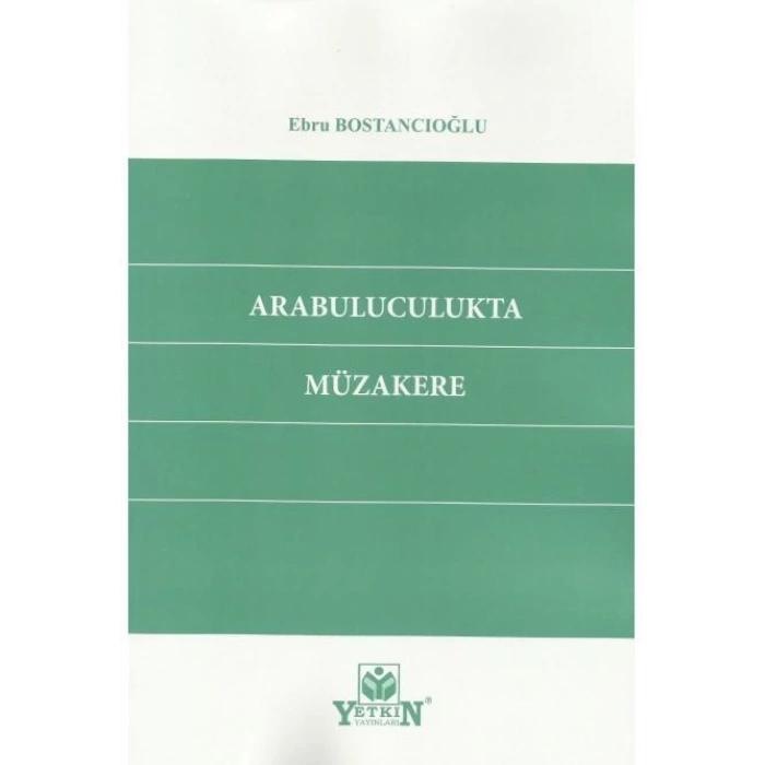 Arabuluculukta Müzakere