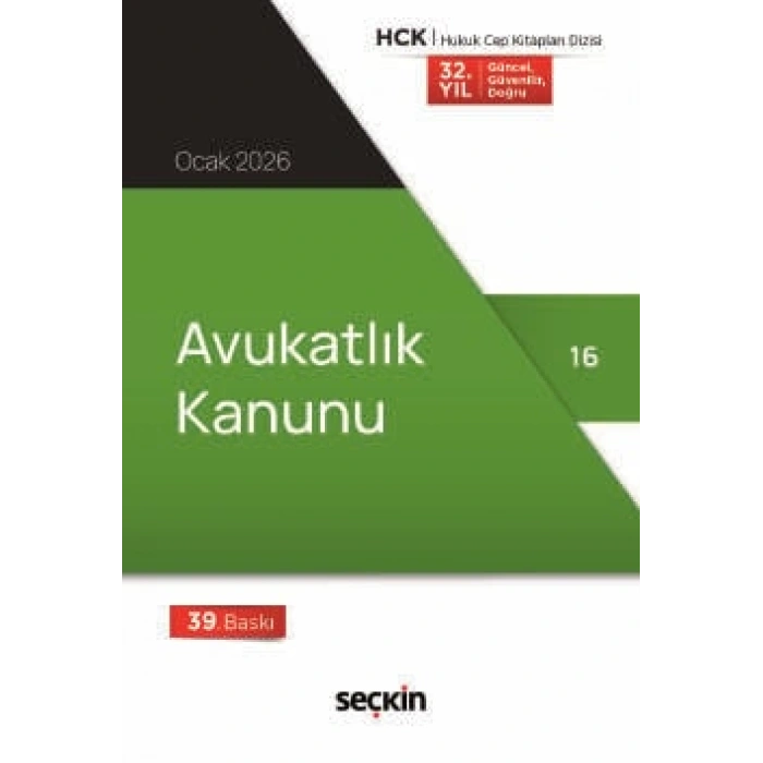 Avukatlık Kanunu (Cep Kitabı)