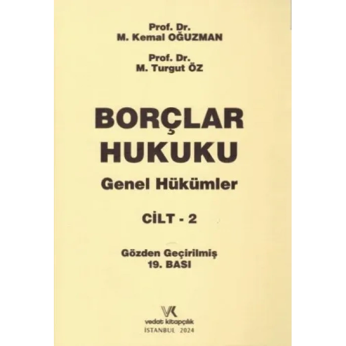 Borçlar Hukuku Genel Hükümler C: 2
