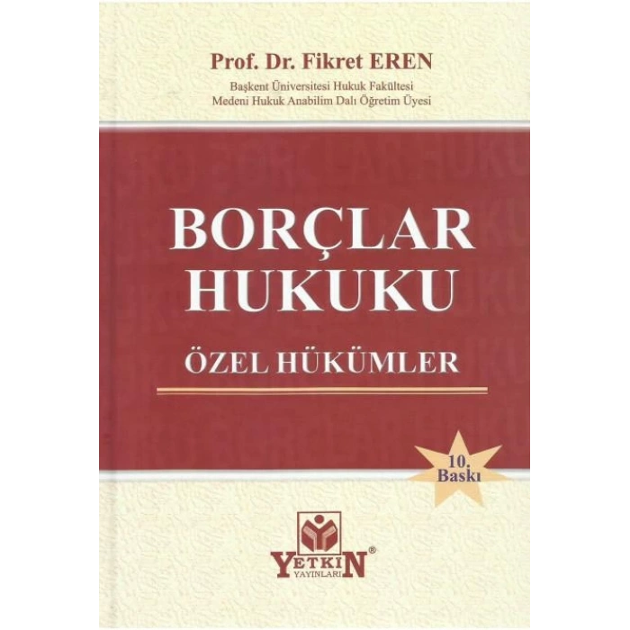 Borçlar Hukuku Özel Hükümler