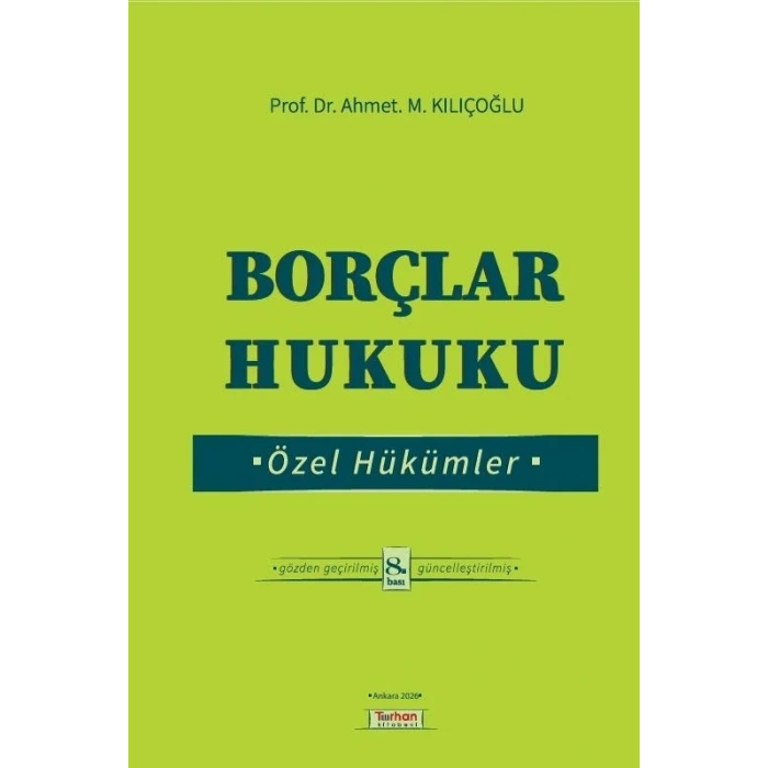Borçlar Hukuku Özel Hükümler