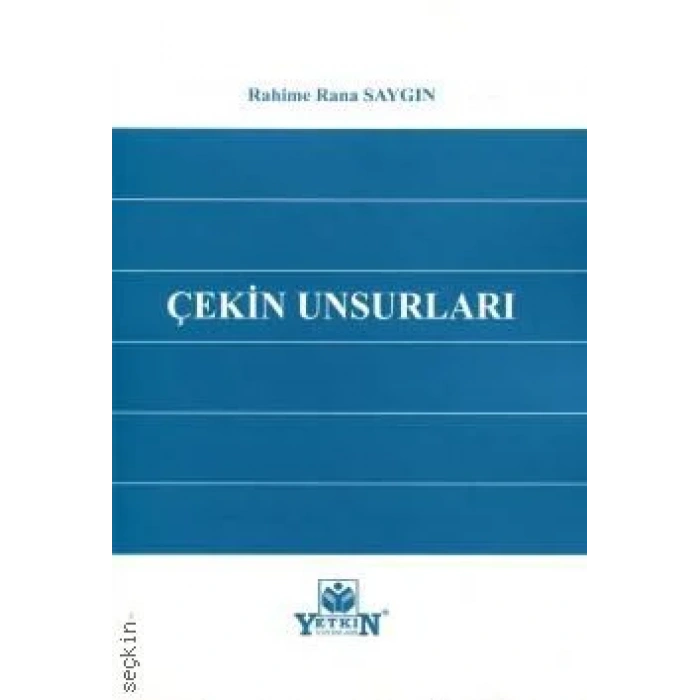 Çekin Unsurları