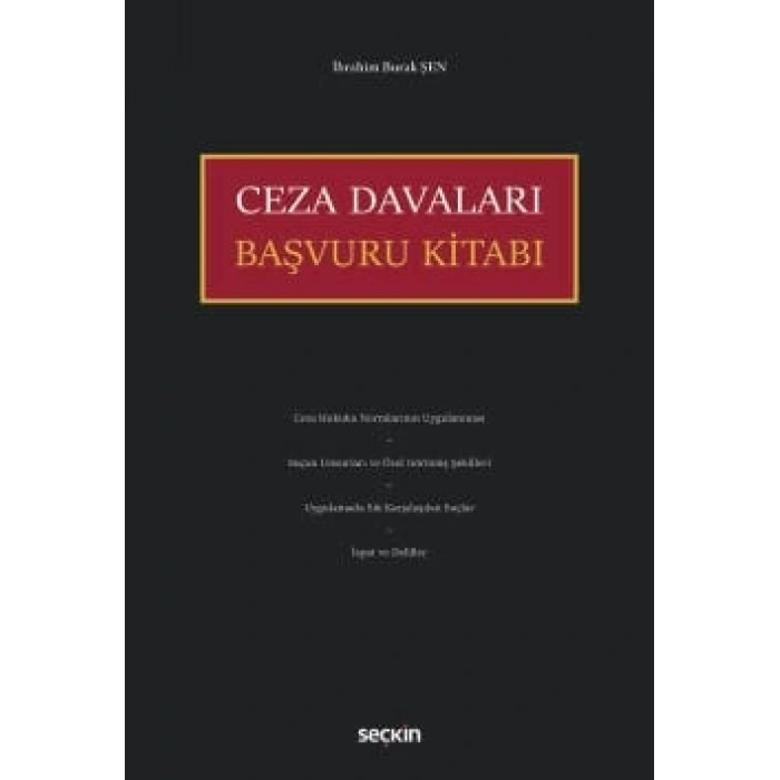 Ceza Davaları Başvuru Kitabı