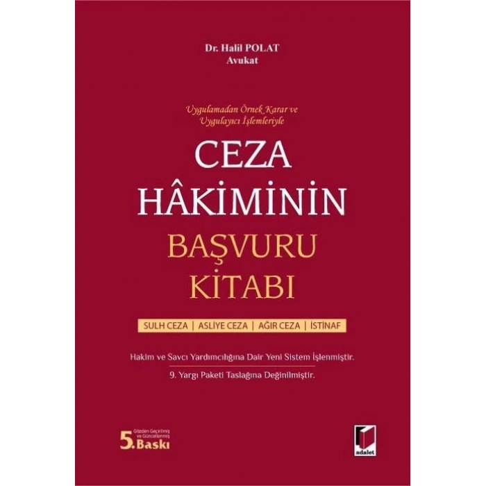 Ceza Hakiminin Başvuru Kitabı