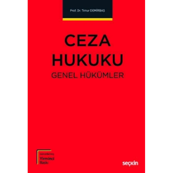 Ceza Hukuku Genel Hükümler