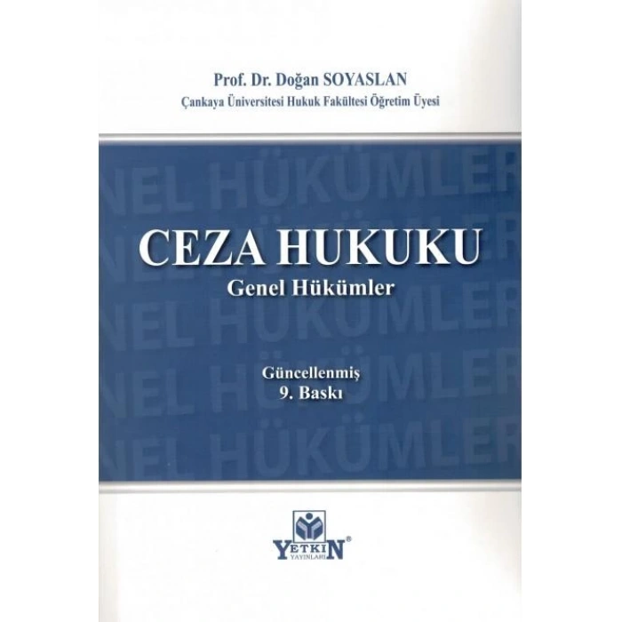 Ceza Hukuku Genel Hükümler