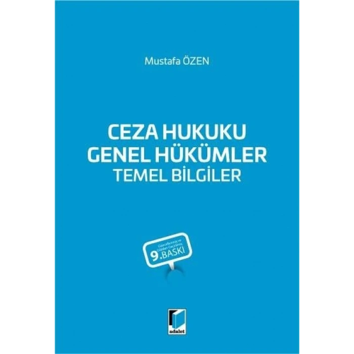 Ceza Hukuku Genel Hükümler Temel Bilgiler