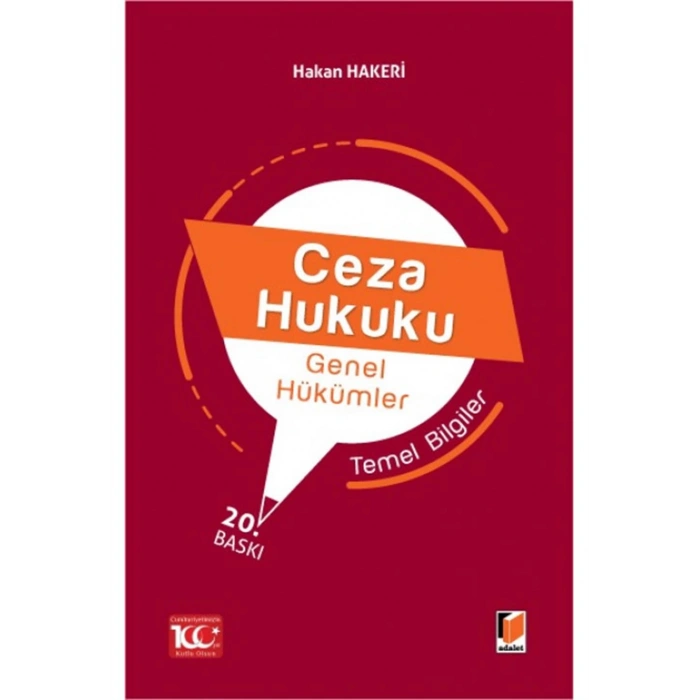 Ceza Hukuku Genel Hükümler Temel Bilgiler
