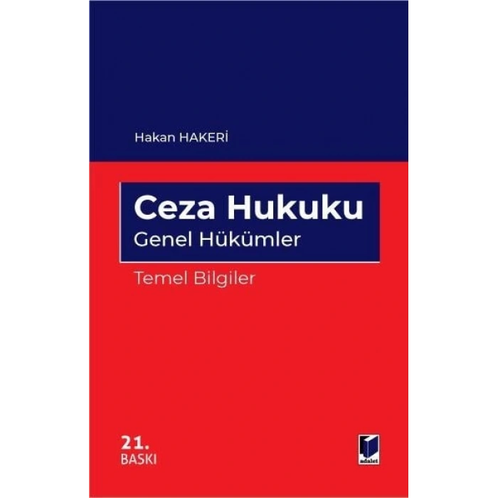Ceza Hukuku Genel Hükümler Temel Bilgiler