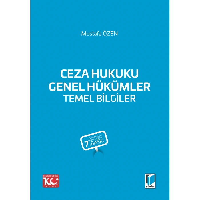Ceza Hukuku Genel Hükümler Temel Bilgiler (2023)