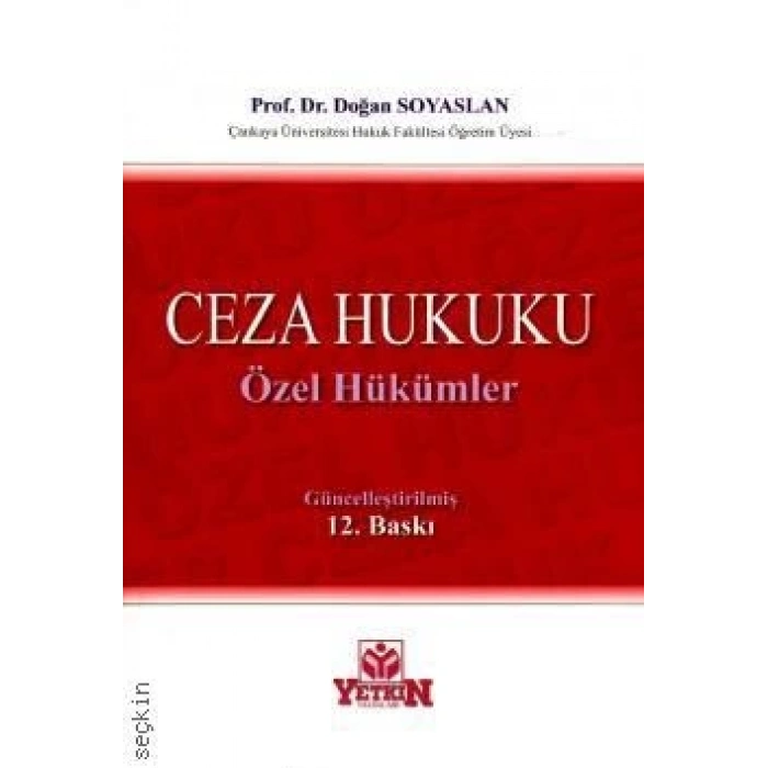 Ceza Hukuku Özel Hükümler