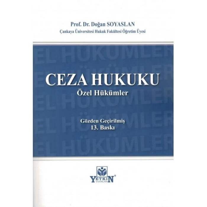 Ceza Hukuku Özel Hükümler
