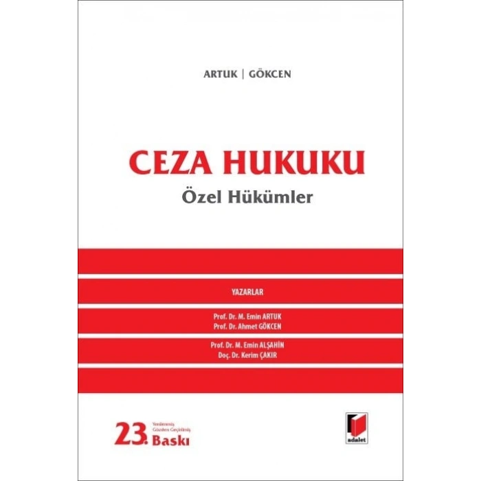 Ceza Hukuku Özel Hükümler
